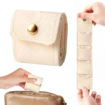 버클이 달린 미니 여행용 주얼리 가방 - 소형 롤백, 휴대용 접이식 정리함 케이스, 여행 필수품용 다기능 롤박스, 귀걸이(흰색) : 시온딜