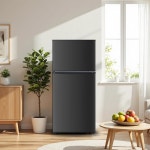 하일랑 7.0 Cu.Ft 냉장고, 냉동고 포함, 하단 2도어 아파트 크기 대용량, 아파트용 주방 : 스마일샵86