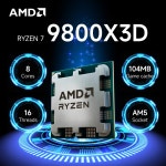 AMD 라이젠 7 9800X3D 신형 게이밍 C 8코어 16스레드 5.2GHz L3 96 : 데일리포커스