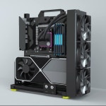 PC 크리에이티브 조립 프레임 테스트 벤치 오픈 에어 케이스, DIY 컴퓨터 마더보드 케이스 랙, ITX ATX MATX / EATX 알루미늄 섀시(EATX)... 