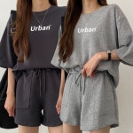 313 트레이닝 URK 여성 세트 반바지 상하의 반팔 여자반바지세트 여성트레이닝복 여자반팔세트 여성홈웨어 여성츄리닝세트 : 에코파트너