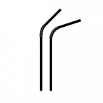 카페테리아 블랙 커피 빨대 1000개1세트 : 코코스베리