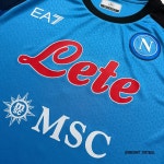 [국내배송] 22-23 EA7 나폴리 홈 어센틱 유니폼 김민재 세리에 A 마킹 : 그린핏풋볼