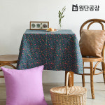 원단공장 린넨 천 대폭 11수 의류 커튼 가리개 앞치마 플라워 A2591 CZ : 원단공장