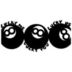 슬릭스 럭키 8볼 데코, 미 유 어스 사인이 있는 당구장 아트, 게임룸용 메탈 풀룸 맨 케이브 선물 아이디어 : 루마르00