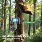 360 보기 및 비전 활성화 동물 캠을 갖춘 LS VISION 사냥 카메라 태양 4G 4MP WIFI No Card : 데일리포커스