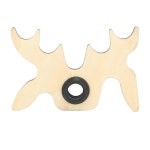 포드JD 당구 큐 스틱 브리지, 슬립 - 온 우드 무스헤드 3.9x2.6인치 내추럴 u2013으로 정확성, 내구성 및 마모를 향상시켜 당구대 플레이어와... 