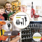 TIDENBR 17Pcs 드릴 비트 확장, 2Pcs 105 DS-1G 및 구부릴 소켓 90 DS-MO 10개의 포함 수 전기 어댑터 회전식 직각 짧은 확장 3Pcs... 