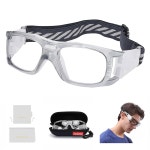 남자용 수그리 스포츠 안경 여자 농구 축구 고글 미끄럼 방지 충격 충돌 렌즈 아이가드 없음 1 G8107 White Frame White : 히카픽