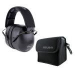 TITUS 3 시리즈, Onyx 37 오리지널 최고 NRR 소음 감소 귀마개, 블랙 (프리미엄 밴드 / 파우치 포함) : 더더글로벌777