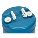 캠핑, 준비, 생존을 위한 장기 15갤런 물탱크, 15.7인치 D, 21.5인치 H, 2개의 튼튼한 휴대용 손잡이가 있는 레거시 식품 저장 비상 물 용기 1... 