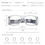 남자용 수그리 스포츠 안경 여자 농구 축구 고글 미끄럼 방지 충격 충돌 렌즈 아이가드 없음 1 G8107 White Frame White : 히카픽