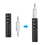 Kebidu 미니 무선 블루투스 5.0 수신기 3.5mm 자동 AUX 키트 PC 음악 어댑터 확성기 헤드폰용 마이크 포함 : 금오소소온