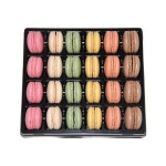 프렌치 마카롱 모듬 선물 상자, 24피스 버라이어티 팩, 고메 아몬드 쿠키 컬렉션 : sudam917