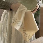 모던어스 소창 키친크로스 행주 3겹 정련없는 무형광 순면 주방수건 4P 소담화 소향화 : THE 모던어스