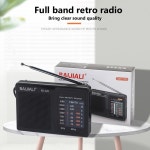 KK-228 미니 휴대용 라디오 충전식 전파 밴드 FM 수신기 텔레스코픽 안테나 배터리 구동 비상 사용 New : 금오소소온