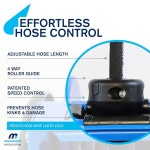 맥노트 M3 슬로우 리트랙션 그리스 안전 호스 u201D 릴 x 듀티, 듀얼 1/4 받침대, 5800PSI 헤비 50피트, : 글직가