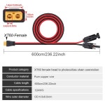 6M XT60 태양열 충전 케이블 어댑터-태양 남성 여성 커넥터 연장 와이어 PVC 12AWG 배터리 팩용 : 진성글로벌로지스20