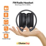 최고의 수신 소프트 귀마개 하이킹용 50-108MHz FM 헤드셋 라디오 갖춘 충전식 및 휴대용 : 금오소소온