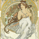 명화 케이스 3657 알폰스 무하 Alphonse Mucha - 예술 The Arts 1 1898 아이폰XS하드 : Bergamot