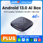 호환 CarlinKit 카플레이 Ai  안드로이드 13 플러스 또는 안드로이드 11 스마트 카  아우디 마즈다 VW 하발용 자동 무선 카플레이 4GLTE... 