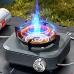 DOTWISE 7000W 고출력 적외선 스토브 휴대용 경량 가스 버너 분리형 야외 캠핑 용품 피크닉 하이킹 : 청운전자