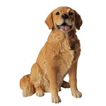 하이라인 기프트 골든 리트리버 좌견 동상 대형 : 바이바이제인