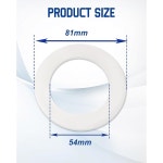 Urnkowy 4팩 화장실 플러시 밸브 실리콘 씰 토토 THU440 A THU451 THU826 u2013A 10A THU407 81mm OD / 54mm ID 개스킷용 : 구마 store