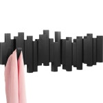 Umbra 움브라 옷걸이 화이트 행거 버디 도어 벽걸이 이중 멀티 블랙 건 : 이오이십이