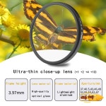 MYOBO 클로즈업 매크로 필터 +1 +2 +4 +10 DSLR SLR 카메라용 클로즈업 Len 필터 - 37 40.5 43 46 49 52 55 58 62 67 72 77 82 : 소유 유통