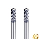 D8/D10/D12mm 텅스텐 강철 밀링 커터 4 플루트 HRC60 초경 엔드 D10x25x75L CNC 절삭 공구 : 루모아스토어