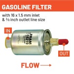 최적의 엔진 보호를 위한 고성능 교체 인라인 연료 필터, 일부 쉐보레, GMC 및 이스즈 모델 연도에 적합한 FRAM G8219 : 베이식스 스토어