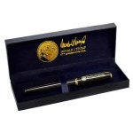 대통령 상품에 적합한 TOUXBLO 블랙 잉크 롤러볼 펜 - 24,000 골드 마감 팬시 펜으로 멋진 럭셔리 남성, 그, 아버지, 동료에게 최고의 선물... 