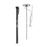 CDN Accurate 정밀 온도 측정을 위한 클립이 있는 즉석 프로팅 6 5인치 스테인리스 스틸 스템 읽기 쉬운 디스플레이 블랙 케이스(IRB220... 