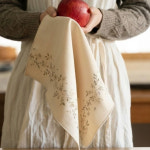 모던어스 소창 키친크로스 행주 3겹 정련없는 무형광 순면 주방수건 4P 소담화 소향화 : THE 모던어스