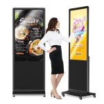 디스플레이 키오스크, 실내 바닥 스탠딩 광고 포스터, 오토 미디어 플레이어가 있는 상업용 디스플레이, HDMI / USB WiFi(55인 : 이지딜1번가