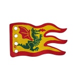 레고 소품 캐슬 용마 깃발 (대형) : 나루카