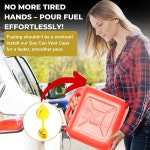 미스터 옐로우 캡 20pcs 블리츠 캔 플라스틱 통풍구 - 교체, 브리더 키트, 및 금속 연료 탱크에 적합한 캔용 1-Pack Spouts Kit : 유니크 케이브