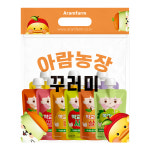학교로간 과일 주스 번들팩 1봉 (100ml x 9팩) : 아람농장 공식몰