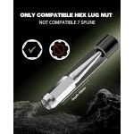 GA 서 스파이크 러그 너트 키 19mm Hex 범용 스파이크 러그... 교체 공구 렌치 M14x1 5 M14x2 9/16 18 1/2 20 M12x1 5 M12x1 25 : 프라임딜79