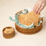 [홍과장 팜] 국산쌀 100% 양면을 구워 더 고소 바삭한 홍과장 아몬드 누룽지 : 홍과장팜