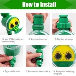 관개용 물 타이머 정원 전자식 프로그래밍 자동 급수 수도꼭지 호스 야외용 : 성연전기