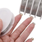 0 2 6MM 고유연성 방청 단일스트랜드 비즈 와이어 비즈 래핑 및 연결용 5가지 사이즈 0 3mm 45m : 와이오유엔에이