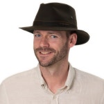 스텟슨 아바선 왁스 코튼 여행자 여성 / 남성 Brown 6 3/4-6 7/8 : 선픽몰