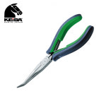 게이바HEC-D15 150mm 고급형 밴트형 곡형 롱노즈 플라이어 일제 : 모아툴