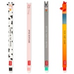 레가미펜 LEGAMI 지워지는 젤펜 4색 농장동물 세트, 부드러운 필기, 0.7mm : 세아네만물상