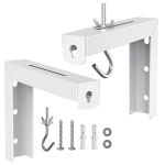 프로젝터 스크린 벽걸이 브래킷 1세트 천장용 다기능 L자형 헤비 듀티 스틸 후크 : 서대소소온