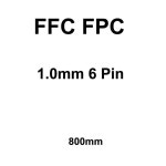 6핀 FFC 플랫 리본 케이블 1.0mm 피치 등방성 유연한 와이어 : 다온홀딩스