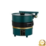 2L 다기능 휴대용 여행 접이식 전기 밥솥 유도 냄비 프라이팬 304 스테인레스 스틸 750w 220V : 트레이드셀32