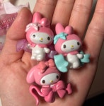 G1758 산리오 정품 쌀알 러브보우시리즈 헬로키티 미니 피규어 선물 랜덤박스 선택가능 : 쿠마네상점